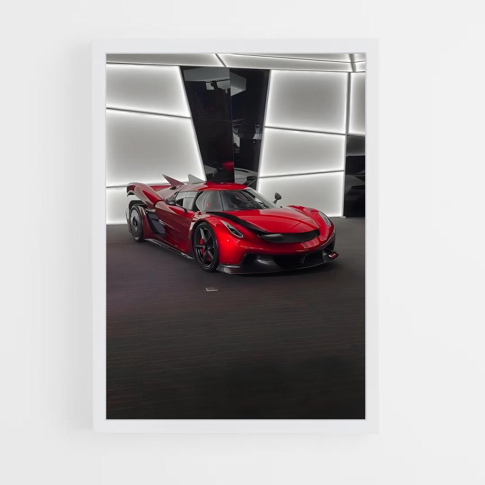 Poster Jesko In Red – affiche Koenigsegg (vue 3)